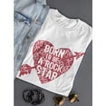 thumbnail image 3 of Born To Be A Rockstar Sketch T-Shirt Women -Image by Shutterstock, Female Large, 3 of 4