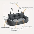thumbnail image 4 of Cozy Dog Car Seat Bed - Anti-Slip Travel Cushion Pillow for Small to Large Dogs (Medium/Large Breeds), Detachable & Machine Washable, Durable Polyester, Perfect for Pets on the Go, 4 of 7