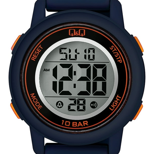Reloj Q&Q Hombre Casual Digital Azul M208J009Y Bodega Aurrera en