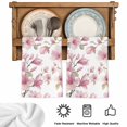 thumbnail image 5 of Pink Flowers Kitchen Towels Set of 2, Spring Watercolor Botanical Floral Leaf Plant Absorbent Dish Towels for Kitchen, Microfiber Hand Towel, Quick Drying Tea Towel for Cleaning Decorative Dishcloths, 5 of 7