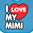 thumbnail image 4 of Inktastic I Love My Mimi Boys or Girls Baby Bib, 4 of 4