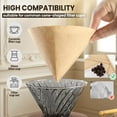 thumbnail image 3 of Cone Cup Coffee Filters 100 Count - Disposable Paper Filters for Pour Over Drip Coffee Makers, Brewer Machine, Compatible, 3 of 7