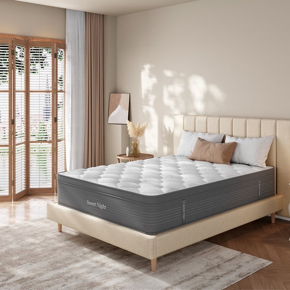 Sweetnight Sunkiss 14" Cooling Adult Inerspring Gel Memory Foam Hybrid Mattress Queen Size
