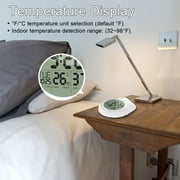 Digital Shower Clock Waterproof Bathroom Timer, Kitchen Wall Clock with Countdown, Temperature, Suction Cup Hanging Hole, White