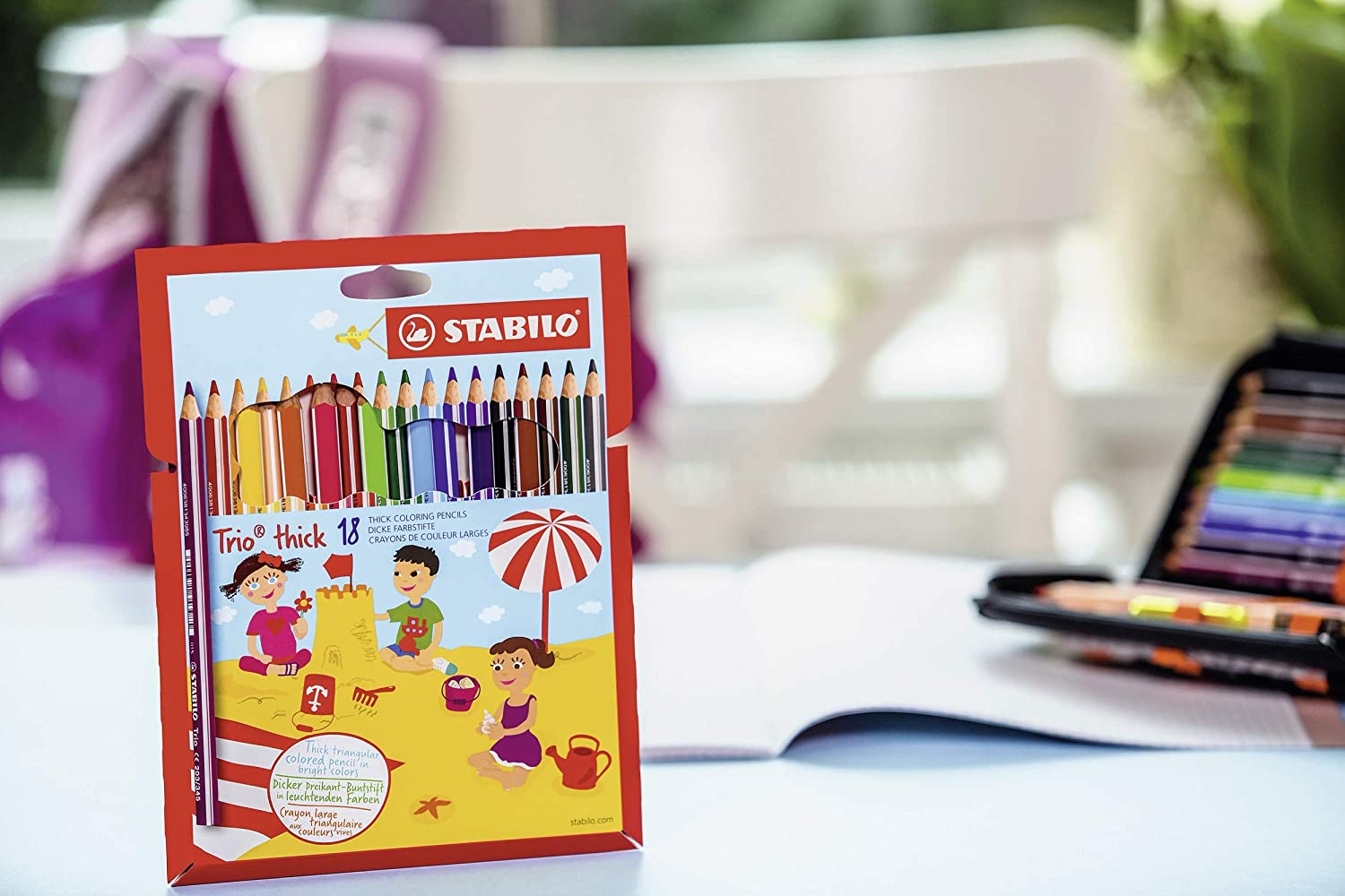 Stabilo® Trio Thick Colored Pencil, 18-Color Set