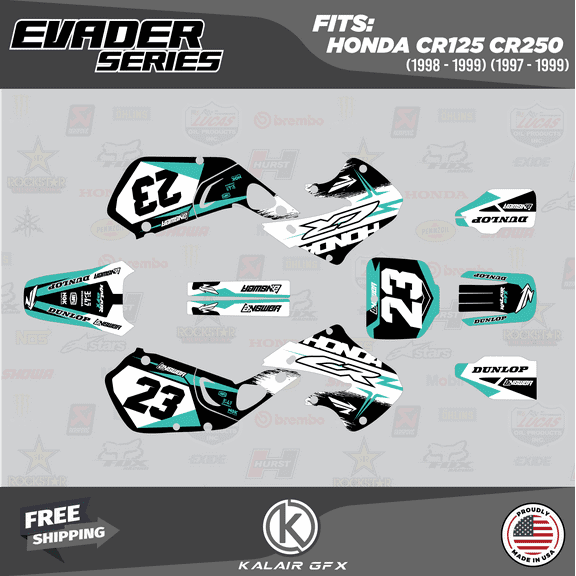 Kalair GFX Graphics Kit for Honda CR125 (1998-1999) Evader Series