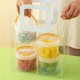 thumbnail image 7 of Portable Snack Fruit Bento Box, Multifunctional Round Refrigerator Sealed Fresh-Keeping Box, Transparent Plastic Storage Box, Outdoor Picnic Container, Factory Direct, 7 of 7