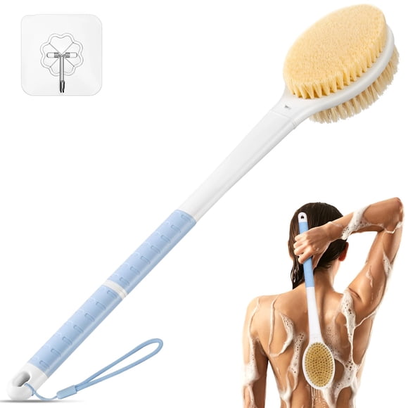 Cepillo de ducha corporal Rafow Back Scrubber, antideslizante, mango largo