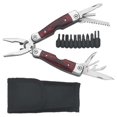thumbnail image 1 of Creative Gifts International 002411 7 in. Wood Handle Stainless Steel Multi Function Tool with Bits - Silver, 1 of 3