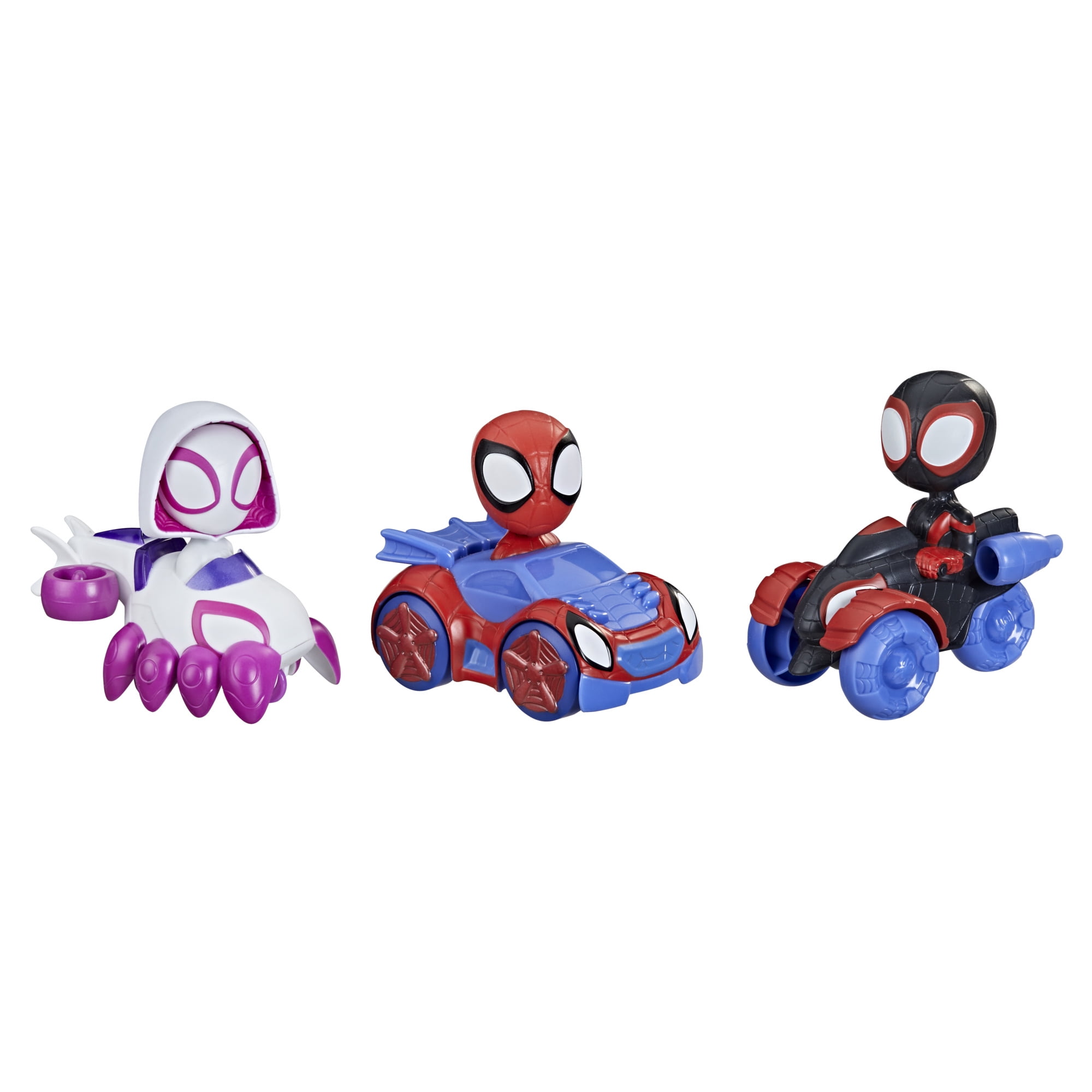 Marvel Spidey and His Amazing Friends Squad Racers, Includes Spidey, Miles Morales, Ghost-Spider