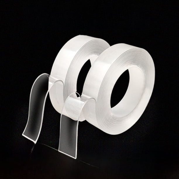 Cinta adhesiva nano impermeable, fuerte, sin costuras, de doble cara, de alta viscosidad, transparente, de doble cara