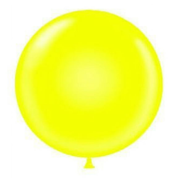 60" Yellow Latex Balloon