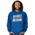 thumbnail image 5 of Shoot for the Moon Space Rocketship Hoodie Sweatshirt Women Men Brisco Brands S, 5 of 6