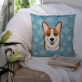 thumbnail image 3 of Carolines Treasures BB1688PW1414 Snowflake Red Corgi Fabric Decorative Pillow, 3 of 4