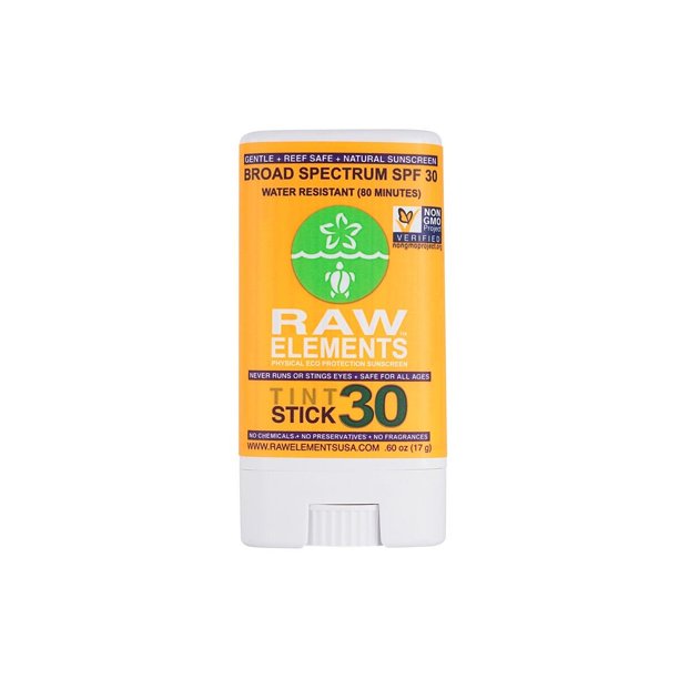 Raw Elements Sunscreen Eco Tint Stick 30 Plus .60 oz Walmart