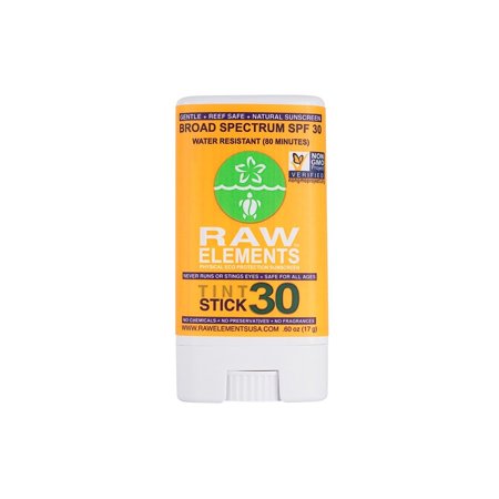 Shelter Tinted Sunscreen - Raw Elements Sunscreen - Eco Tint - Stick - 30 Plus - .60 oz