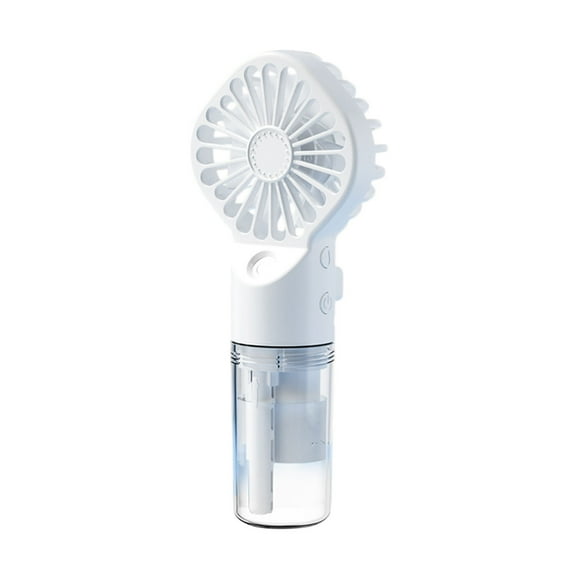White Ultra-Quiet Misting Fan With Usb Charging Portable Hydration Tool For Office And Outdoor Events #L2T26