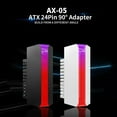 thumbnail image 2 of ICE Whale AX-05 ATX Power Supply Cable Connectors Modular 24Pin to 90掳 ARGB Power Adapter Motherboard DIY Mounting Accessessory White AX-05 ARGB, 2 of 6