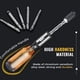 thumbnail image 5 of Push Pull Trinquete de Destornilladores 5 en 1 Destornillador Bit la del Conductor Bit-Titular ZóCalo Juego Tornillos MarróN, 5 of 5