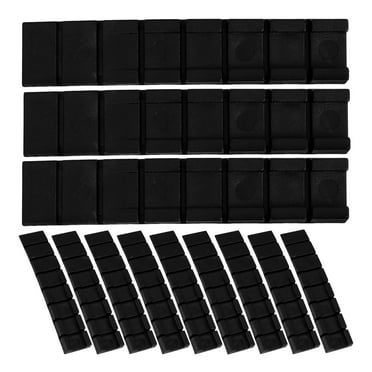 WHAMVOX 24 Pcs Levelling Wedges Thick Horizontal Spacers 10.00X2.00X0.70CM Black