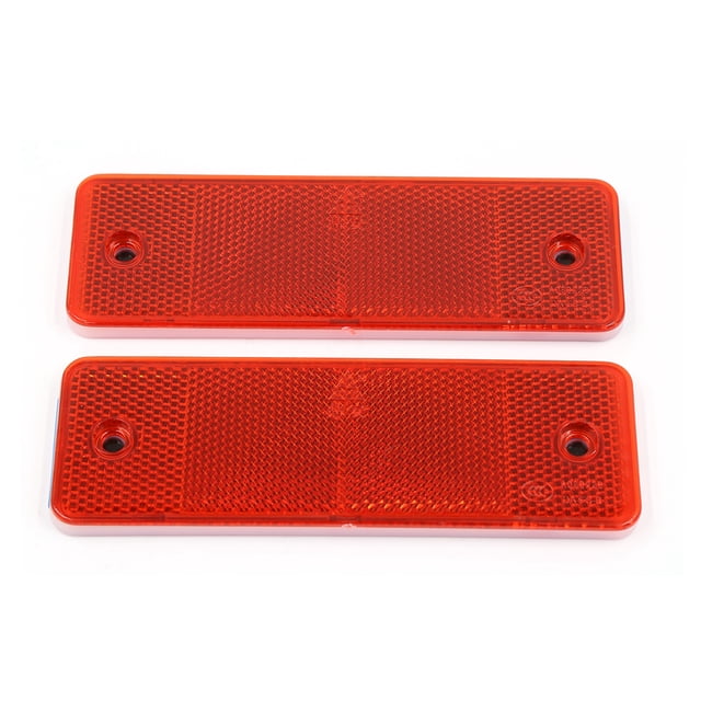15cm X 5cm Rojo Reflector Placa Rectángulo Reflectante para Vehículo