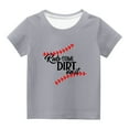 thumbnail image 3 of Generic Toddler Kids Boys Girls Baseball Graphic T Shirts Short Sleeve Round Neck Summer Casual Loose Fit Tops for 3-14 Years, 3 of 3