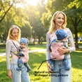 thumbnail image 2 of Baby Carrier Newborn to Toddler - Newborn Carrier, 3 Ergonomic Positions (Front in/Front Out/Back), “M”-Position Baby Carriers with Adjustable Seat (7-35 lbs), 2 of 5