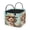 Bow & Puppy Pattern, variant on HELLHERO Brown Patchwork Print Soft Storage Hamper, Large Capacity Quilted Storage Basket Polyester Quilted Laundry Basket for Bedroom