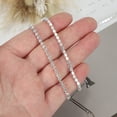 thumbnail image 3 of Uxcell Crystal Rhinestone Close Chain Trim, Crystal Claw Cup Chain Trim String for Sewing Craft White-Silver, 3 of 7