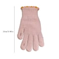 thumbnail image 3 of Gants Rouges Mitaines Gelée Hiver Doigts Nus Gants Tricotés pour Femmes Couleur Unie Protecteur d'Écran Chaud Coupe-Vent Cyclisme Doigt, 3 of 4