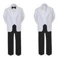 thumbnail image 2 of 6pc Baby Toddler Boy Teen Formal Black & White Suit Set Satin Necktie Sm-20, 2 of 4