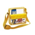 thumbnail image 4 of Clear Crossbody Messenger Shoulder Bag with Adjustable Strap (Gold), 4 of 6