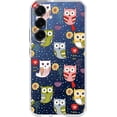 thumbnail image 4 of SHILIU-for Samsung Galaxy S25 Case, Cute Owl Bird Design Animal Cartoon Style Transparent Soft TPU Protective Clear Case 6.2 Inch (Colorful Owls), 4 of 4