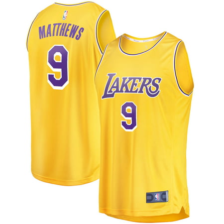 Men's Fanatics Branded Wesley Matthews Gold Los Angeles Lakers 2020/21 Fast Break Replica Jersey - Icon Edition