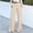 Beige, variant on Women's High Waist Draped Wide Leg Pants, High Stretch Breathable Straight Leg Trousers for Daily Commute & Office Wear Brown S