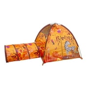 Pacific Play Tents 20428 Sunrise Safari Tent + Tunnel Combo Kids Camping Outdoor Play