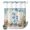Blue Beige, variant on No Hook Shower Curtain, Seahorse Coastal Shower Curtains for Bathroom with See Through Top Window, Summer Nautical Starfish Coral Beige Waterproof & Washable Bath Curtain 66"x72"