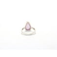 thumbnail image 3 of Heaven Crafts Teardrop Amethyst Ring 925 Sterling Silver Bridal Gift Ring Handmade Stacking Ring, 3 of 5