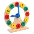 thumbnail image 4 of Reloj didáctico analógico, reloj educativo para niños, minutos educativos, material didáctico, reloj de madera, juguete para bebés y niños pequeños, 4 of 10