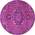 thumbnail image 1 of Ahgly Company Indoor Round Persian Purple Traditional Area Rugs, 3' Round, 1 of 4