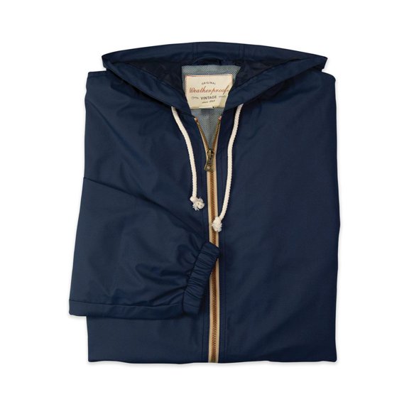 Weatherproof - Vintage Hooded Rain Jacket - 193910 - Navy - Size: XL