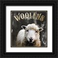 thumbnail image 1 of Sophie 6 12x12 Black Ornate Wood Framed with Double Matting Museum Art Print Titled - Farm Woolens, 1 of 4