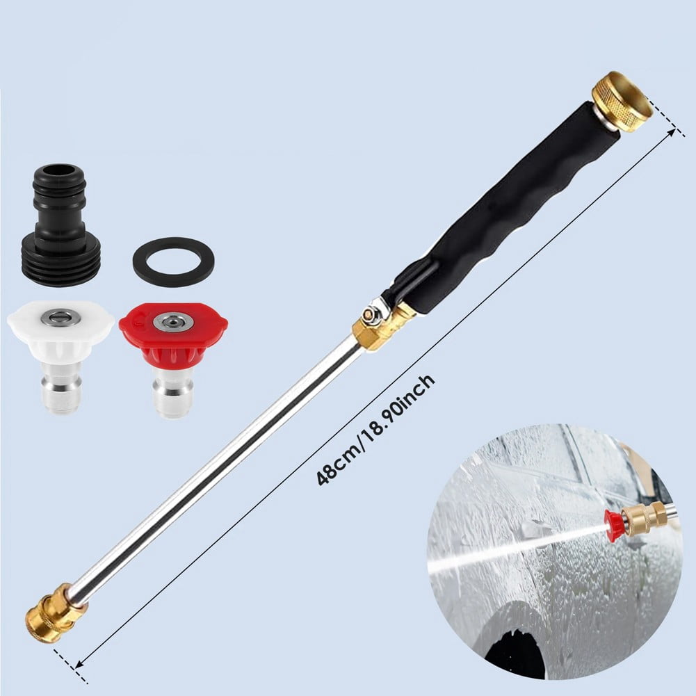 yaaqii Jet Nozzle High Pressure Hose Nozzle Heavy Duty Sprayer With 3 Different Nozzles