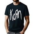 thumbnail image 1 of [Camiseta de algodón con el logotipo de Korn] Camiseta de algodón con el logotipo de Korn - Camiseta transpirable de cuello redondo para hombre - Diseño geométrico, informal y deportivo, 1 of 6