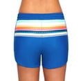 thumbnail image 1 of Soidarity Pantalones cortos de baño para mujer, pantalones de playa, bañadores de secado rápido, absorción de sudor, traje de pierna cuadrada suave, Deportes acuáticos Azul XXL Soidarity OD020833-15B, 1 of 6
