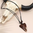 thumbnail image 2 of Men Necklace Vintage Shark Tooth Pendant Necklace Personalized Neck Chain, 2 of 3