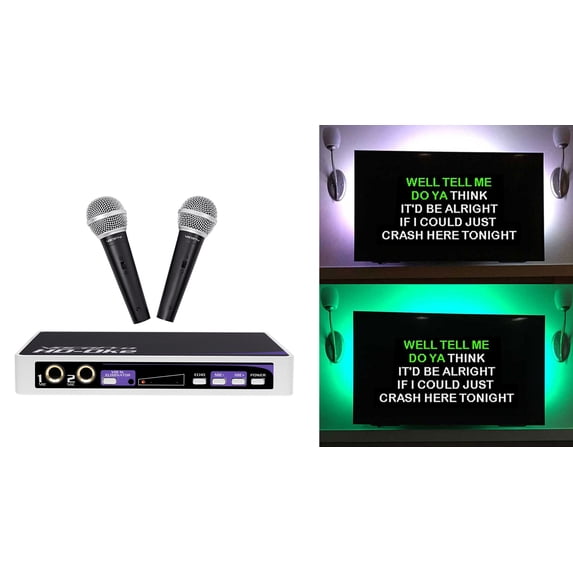 Vocopro HD-OKE Karaoke Microphone System 4 ipad/iphone/Android/Laptop/TV+LED's