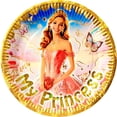 thumbnail image 1 of 24 Pz Plato De Cartón Premium Pastelero De Personajes My Princess XV, 1 of 4