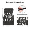 thumbnail image 5 of Fuzoiu Travel The World1 Print Carpet Floor Mats for Car,Car Foot Mat Set,Universal Fit 4 Piece Mat Pad Set,Fits Most Cars Trucks Vans Sedans SUV Auto Carpet Mat Se, 5 of 7