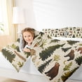 thumbnail image 4 of Homewish Jungle Bear Full Size Comforter Sets,Wild Animal Bedding Comforter Set,Rustic Pine Tree Bedding Sets For Boys Teens,Ultra Soft Home Decor Reversible,3 Pieces, 4 of 8
